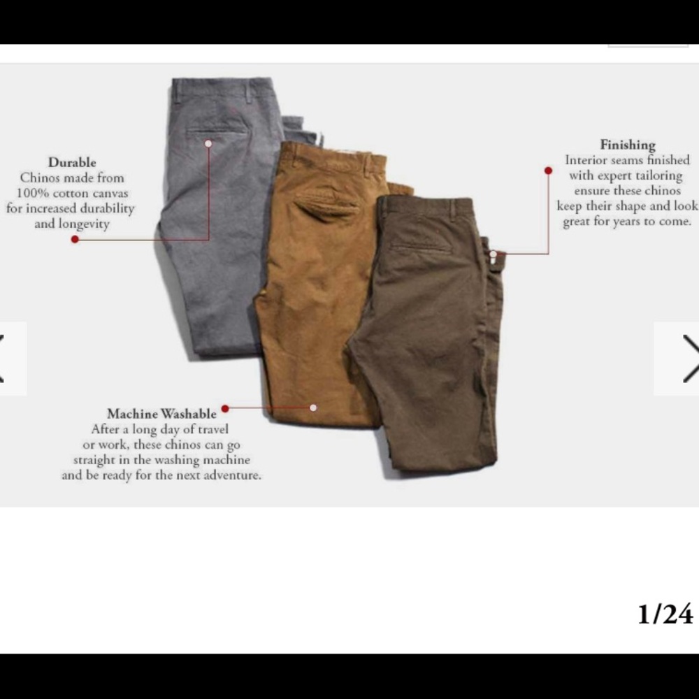 Men’s Apolis standard issue utility chino size 34